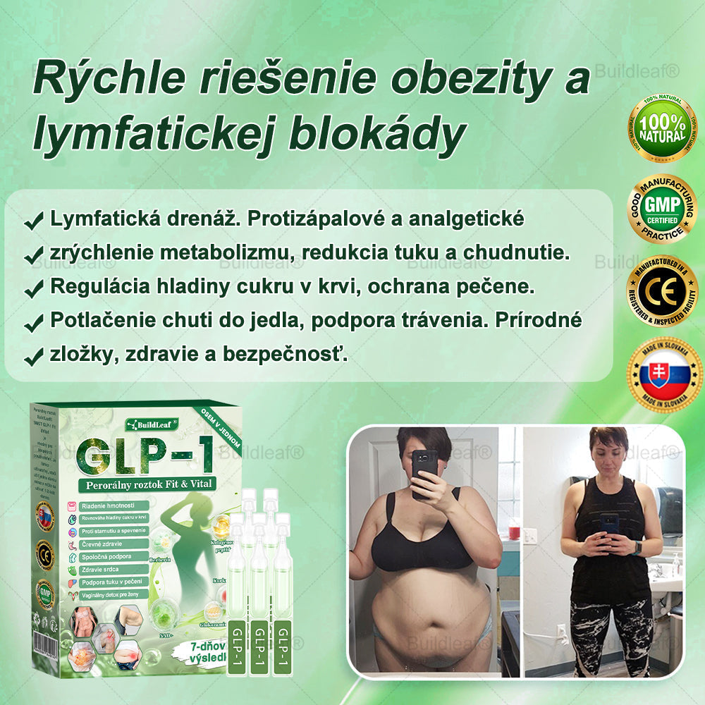 ✅✅𝖡𝗎𝗂𝗅𝖽𝖫𝖾𝖺𝖿® GLP-1 8-v-1 Fit & Vital Oral Solution ✅(Len raz denne, viditeľné výsledky už za 7 dní) Pre obezitu, nadúvanie brucha, ochabnutú pokožku, cukrovku, nízku energiu, zdravie čriev, problémy s kĺbmi a ďalšie.