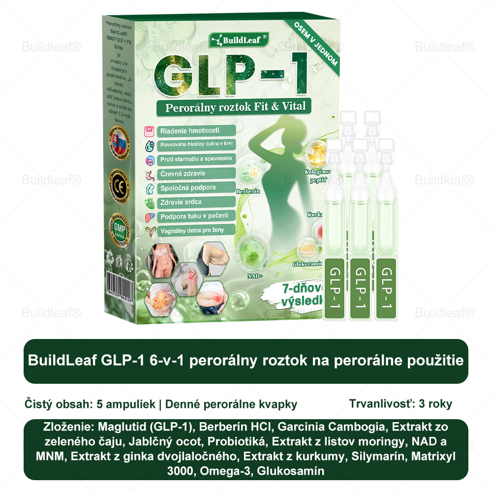 ✅✅𝖡𝗎𝗂𝗅𝖽𝖫𝖾𝖺𝖿® GLP-1 8-v-1 Fit & Vital Oral Solution ✅(Len raz denne, viditeľné výsledky už za 7 dní) Pre obezitu, nadúvanie brucha, ochabnutú pokožku, cukrovku, nízku energiu, zdravie čriev, problémy s kĺbmi a ďalšie.