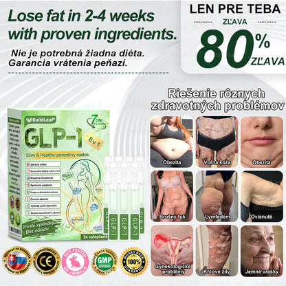 🍀🧑‍⚕️🍀BuildLeaf® GLP-1 8-v-1 Fit & Vital Perorálny Roztok (Len raz denne, viditeľné zmeny už za 7 dní) Pre obezitu, kardiovaskulárne ochorenia, cukrovku, spánkové apnoe, zdravie čriev, problémy s kĺbmi a ďalšie