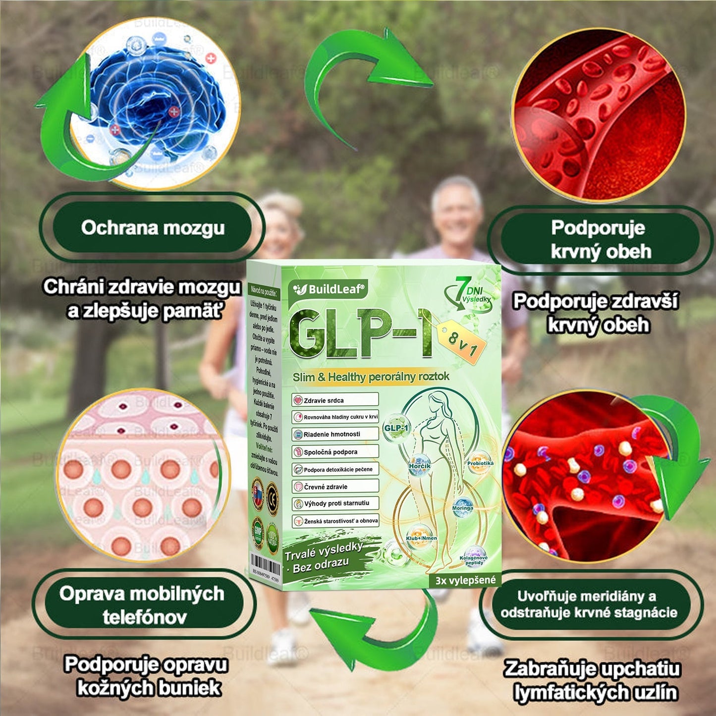 🍀🧑‍⚕️🍀BuildLeaf® GLP-1 8-v-1 Fit & Vital Perorálny Roztok (Len raz denne, viditeľné zmeny už za 7 dní) Pre obezitu, kardiovaskulárne ochorenia, cukrovku, spánkové apnoe, zdravie čriev, problémy s kĺbmi a ďalšie