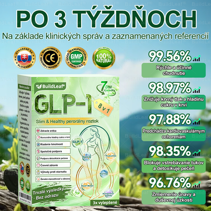 🍀🧑‍⚕️🍀BuildLeaf® GLP-1 8-v-1 Fit & Vital Perorálny Roztok (Len raz denne, viditeľné zmeny už za 7 dní) Pre obezitu, kardiovaskulárne ochorenia, cukrovku, spánkové apnoe, zdravie čriev, problémy s kĺbmi a ďalšie