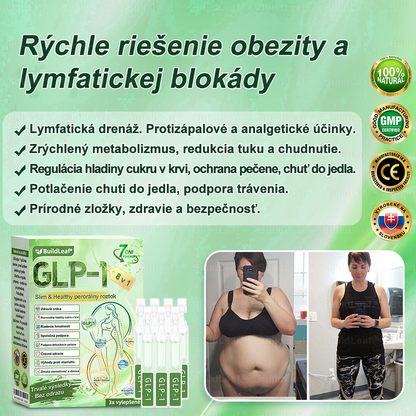 🍀🧑‍⚕️🍀BuildLeaf® GLP-1 8-v-1 Fit & Vital Perorálny Roztok (Len raz denne, viditeľné zmeny už za 7 dní) Pre obezitu, kardiovaskulárne ochorenia, cukrovku, spánkové apnoe, zdravie čriev, problémy s kĺbmi a ďalšie