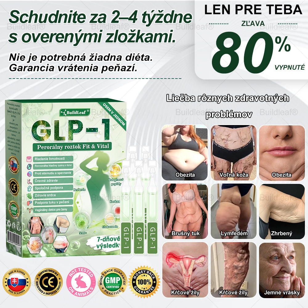 ✅✅𝖡𝗎𝗂𝗅𝖽𝖫𝖾𝖺𝖿® GLP-1 8-v-1 Fit & Vital Oral Solution ✅(Len raz denne, viditeľné výsledky už za 7 dní) Pre obezitu, nadúvanie brucha, ochabnutú pokožku, cukrovku, nízku energiu, zdravie čriev, problémy s kĺbmi a ďalšie.