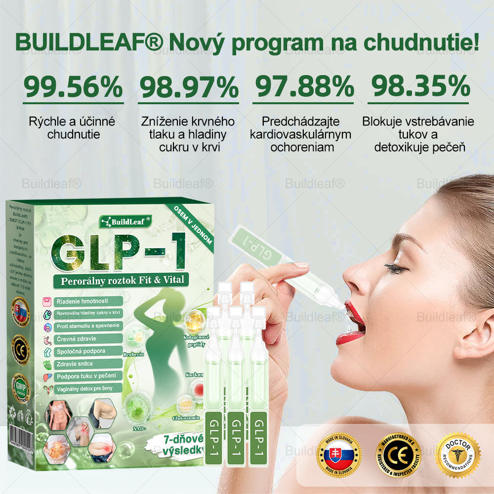 ✅✅𝖡𝗎𝗂𝗅𝖽𝖫𝖾𝖺𝖿® GLP-1 8-v-1 Fit & Vital Oral Solution ✅(Len raz denne, viditeľné výsledky už za 7 dní) Pre obezitu, nadúvanie brucha, ochabnutú pokožku, cukrovku, nízku energiu, zdravie čriev, problémy s kĺbmi a ďalšie.